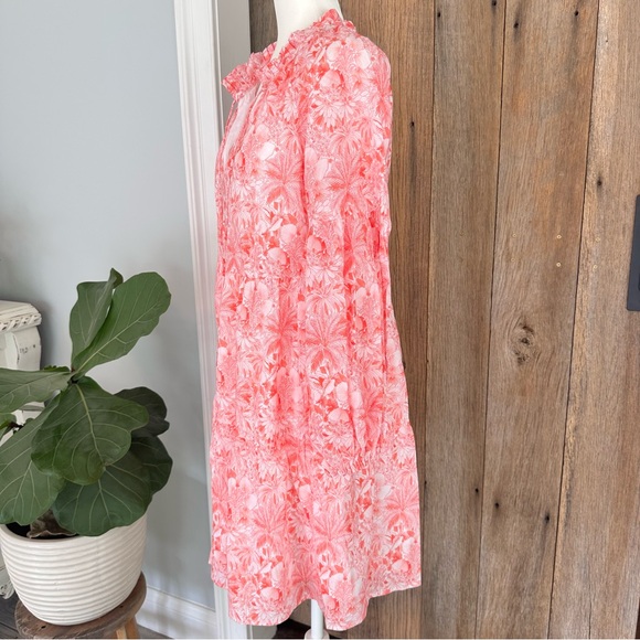 Tommy Bahama Petit Palma Balloon Sleeve Short Dress Paradise Pink Small NWT NEW - Picture 4 of 14